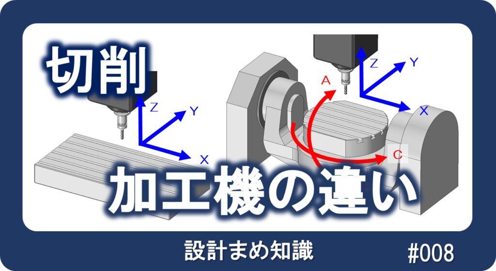 切削：加工機の種類と特徴